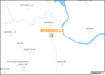 map of Ansonville