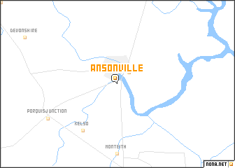map of Ansonville