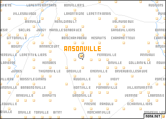 map of Ansonville