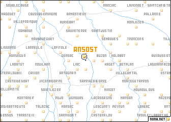 map of Ansost