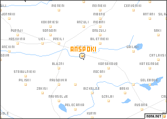 map of Anspoki