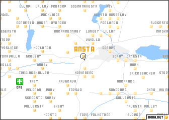 map of Ånsta