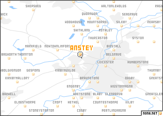 map of Anstey