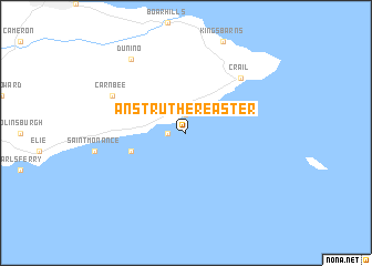 map of Anstruther Easter