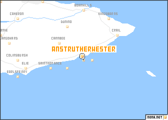 map of Anstruther Wester
