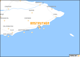 map of Anstruther