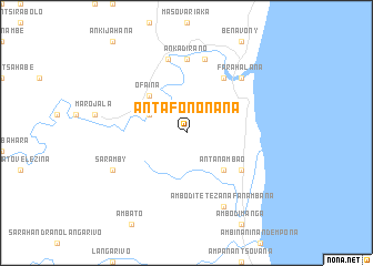 map of Antafononana