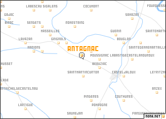 map of Antagnac
