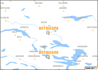 map of Antaiksnė