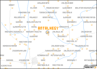 map of Antalhegy