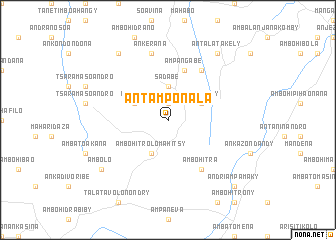 map of Antamponala