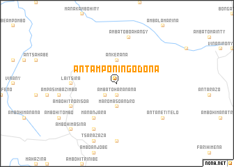 map of Antamponingodona