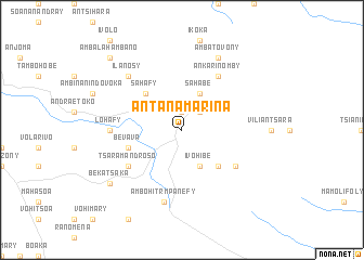 map of Antanamarina