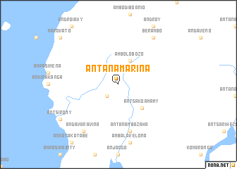 map of Antanamarina