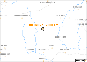 map of Antanambaohely