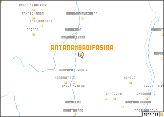 map of Antanambao-Ifasina