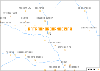 map of Antanambaonʼ Amberina