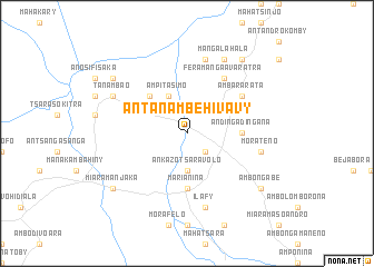 map of Antanambehivavy