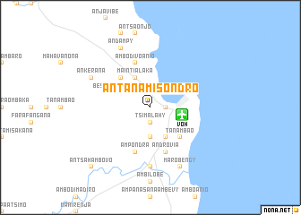 map of Antanamisondro