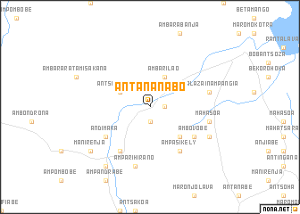map of Antananabo