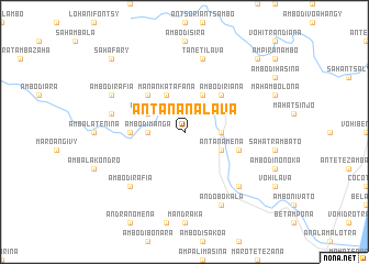 map of Antananalava