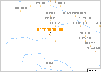 map of Antananambe