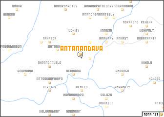 map of Antanandava