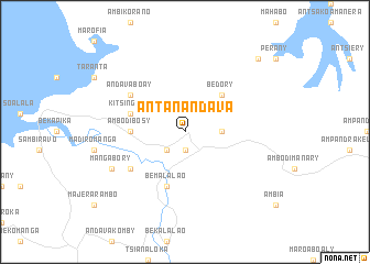 map of Antanandava