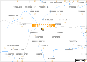 map of Antanandava