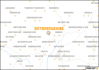 map of Antanandehibe