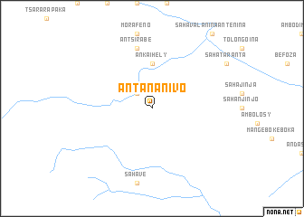 map of Antananivo