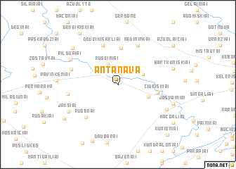 map of Antanava