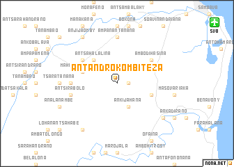 map of Antandrokombiteza