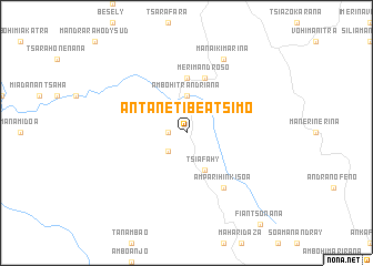 map of Antanetibe Atsimo