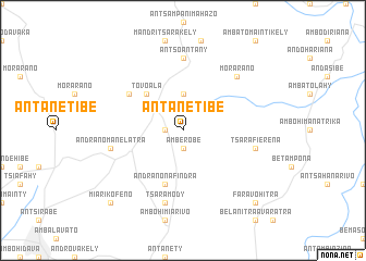 map of Antanetibe