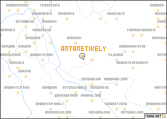 map of Antanetikely