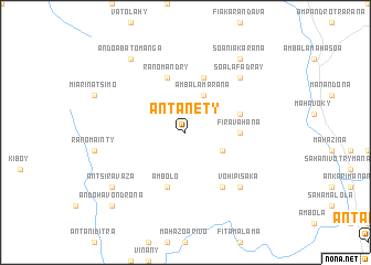 map of Antanety