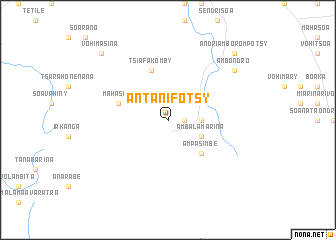 map of Antanifotsy