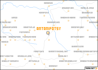 map of Antanifotsy