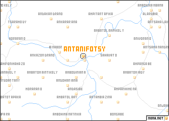 map of Antanifotsy