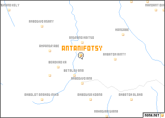 map of Antanifotsy