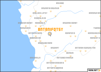 map of Antanifotsy