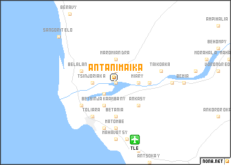 map of Antanimaika