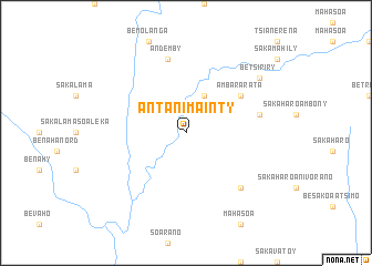 map of Antanimainty