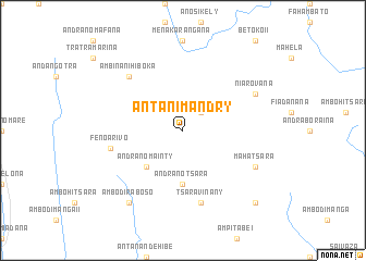 map of Antanimandry