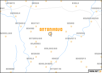 map of Antanimavo