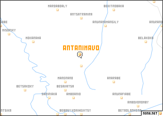 map of Antanimavo