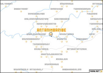 map of Antanimbaribe