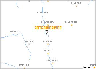 map of Antanimbaribe