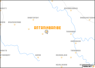 map of Antanimbaribe